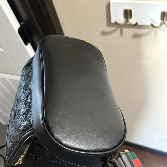 Black Leather Backpack - Picture 12 of 13